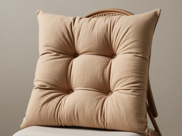 Coprisedia imbottito in cotone tinta unita – Modello Morbidone 42x42 cm | Linea Zalea - BUBULLINA