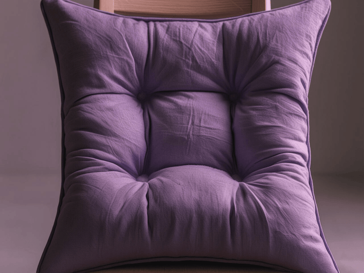 Coprisedia imbottito in cotone tinta unita – Modello Morbidone 42x42 cm | Linea Zalea - BUBULLINA