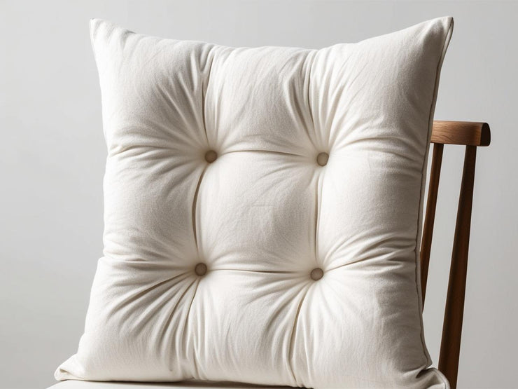 Coprisedia imbottito in cotone tinta unita – Modello Morbidone 42x42 cm | Linea Zalea - BUBULLINA