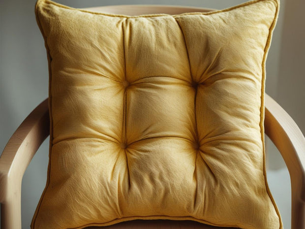 Coprisedia imbottito in cotone tinta unita – Modello Morbidone 42x42 cm | Linea Zalea - BUBULLINA