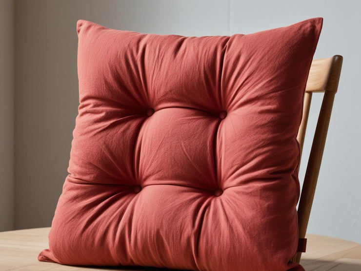 Coprisedia imbottito in cotone tinta unita – Modello Morbidone 42x42 cm | Linea Zalea - BUBULLINA