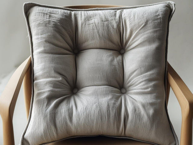 Coprisedia imbottito in cotone tinta unita – Modello Morbidone 42x42 cm | Linea Zalea - BUBULLINA