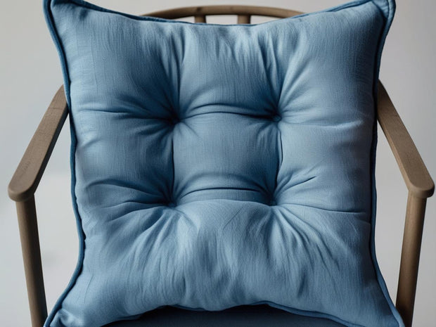 Coprisedia imbottito in cotone tinta unita – Modello Morbidone 42x42 cm | Linea Zalea - BUBULLINA