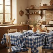 Tovaglia Campagnola 100% Cotone Tinto Filo – 4 Colori | Standard e Su Misura - BUBULLINA