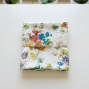 Tovaglia in Puro Lino con Stampa Digitale Botanica | Eleganza Mediterranea | 150x190 / 150x250 cm - BUBULLINA